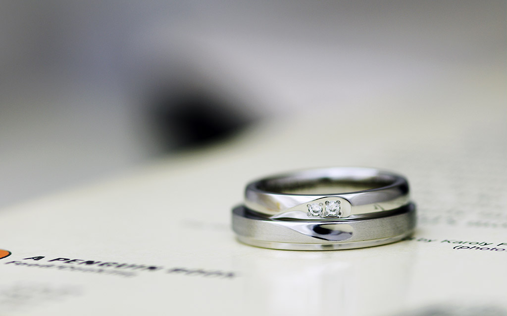 新潟の結婚指輪・婚約指輪のオーダーメイドジュエリー工房アトリエクラムで作られた結婚指輪・マリッジリング