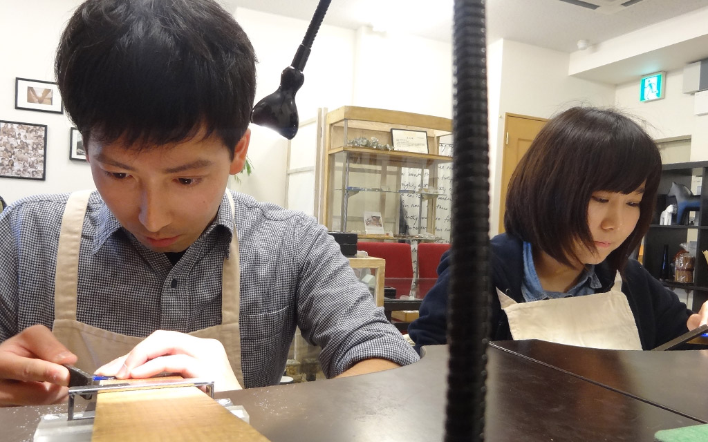 アトリエクラム長岡店でオーダーされた手作り結婚指輪