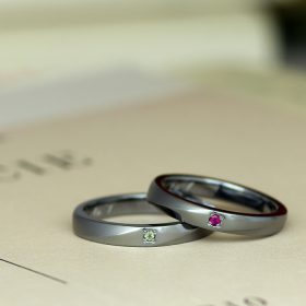 新品同様美品✨️タンタル　指輪16号✨️アレルギーの方に安心　フルオーダーメイド タンタルの指輪｜甲丸リング【2本セット】金属アレルギー対応