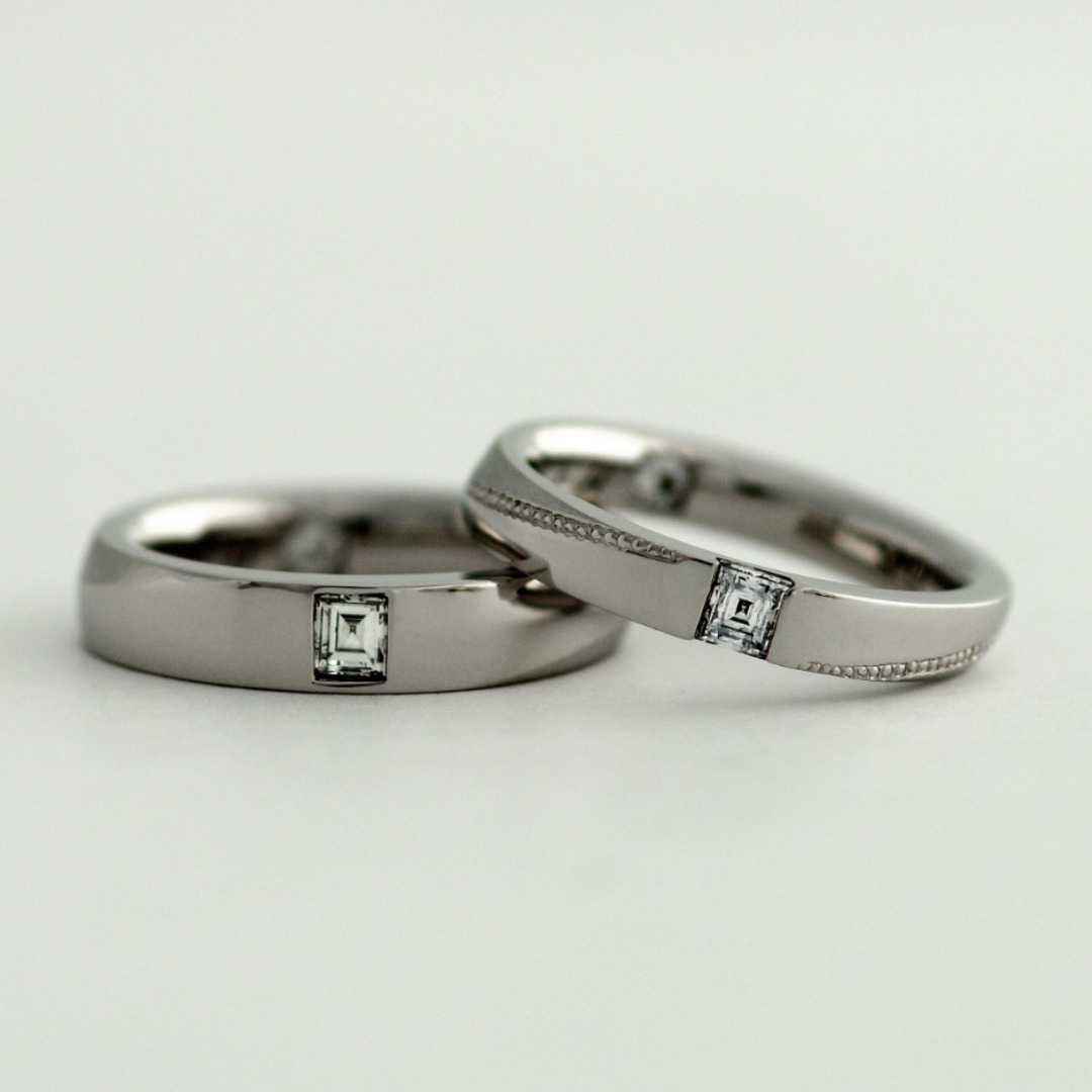 PT 950プラチナシンプルリングカップルの結婚指輪275｜リング