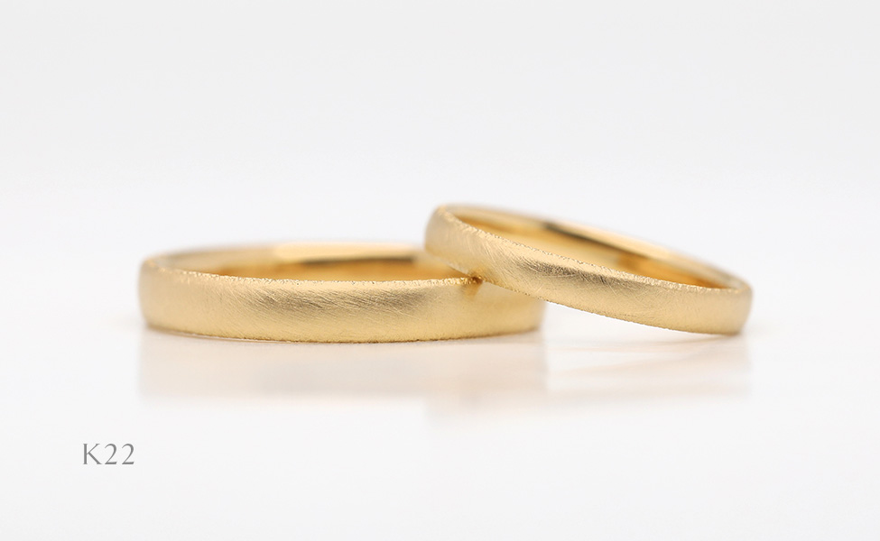 K22（22金）の結婚指輪