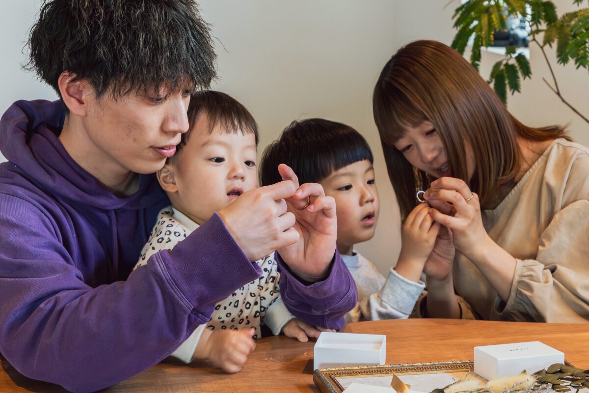 家族でリングを作る