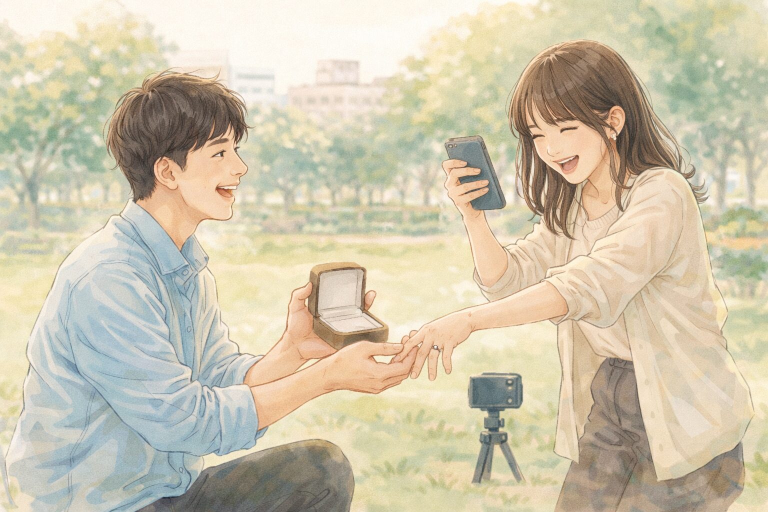 プロポーズ事例4-明るく楽しいご夫婦の何回目かのプロポーズ