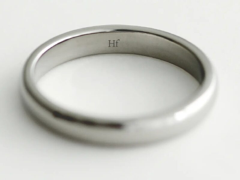 ハフニウムの結婚指輪