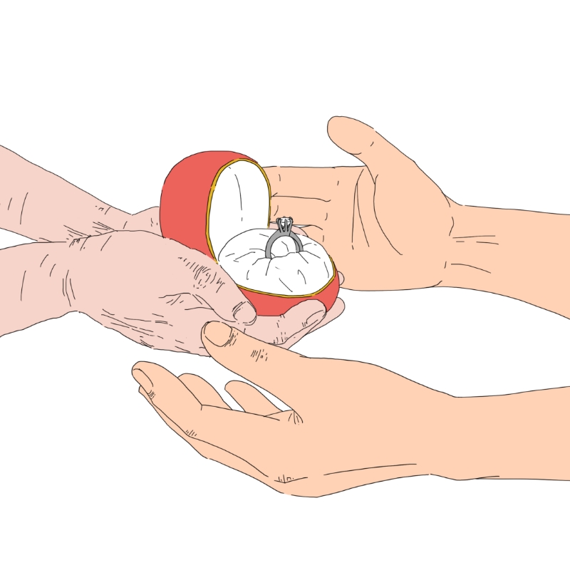 家族から受け継いだダイヤモンド