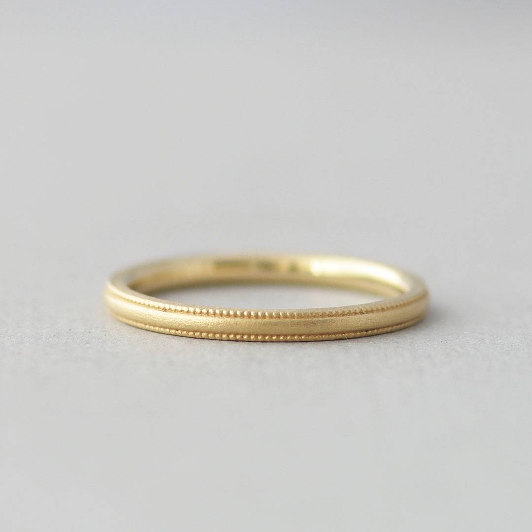 ミルグレインの結婚指輪（マリッジリング）