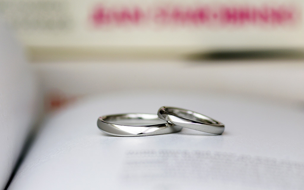 新潟の結婚指輪・婚約指輪のオーダーメイドジュエリー工房アトリエクラムで作られた結婚指輪（マリッジリング）