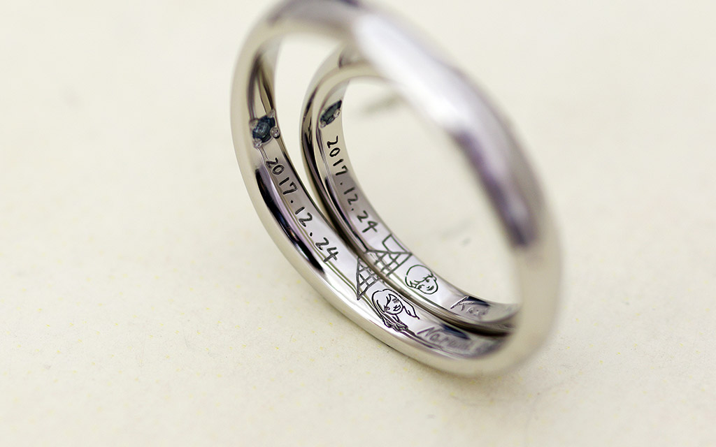 新潟市からお越しのカップルがお買い求め頂いた結婚指輪（マリッジリング）