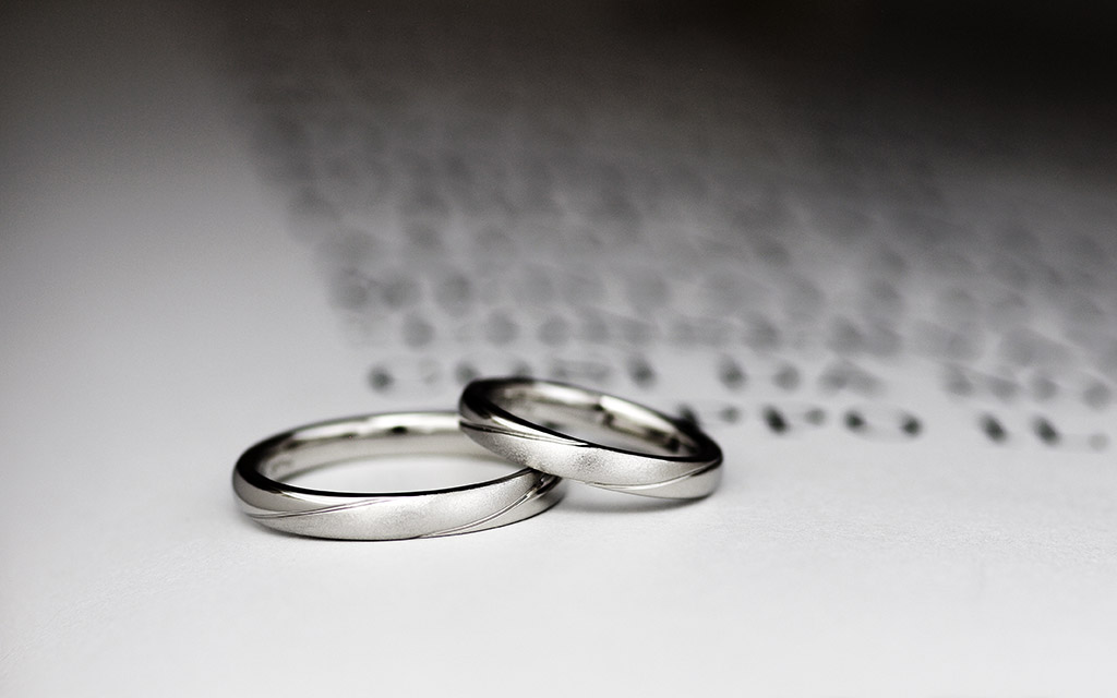 新潟の結婚指輪・婚約指輪のオーダーメイドジュエリー工房アトリエクラムで作られた結婚指輪・マリッジリング