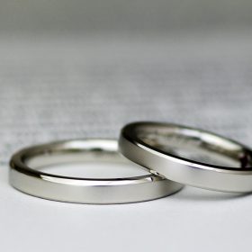 アトリエクラム新潟店で作られたプラチナ素材の手作り結婚指輪・マリッジリング