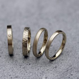 １８金ブラウンゴールドが大人オシャレな結婚指輪