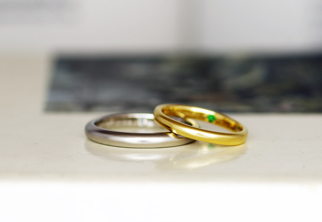 ミニマルでシンプルな結婚指輪