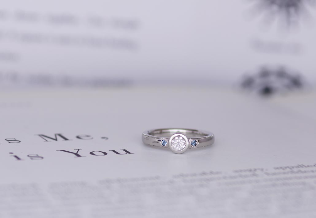 結婚10周年記念の手作りダイヤモンドリング - アトリエクラム