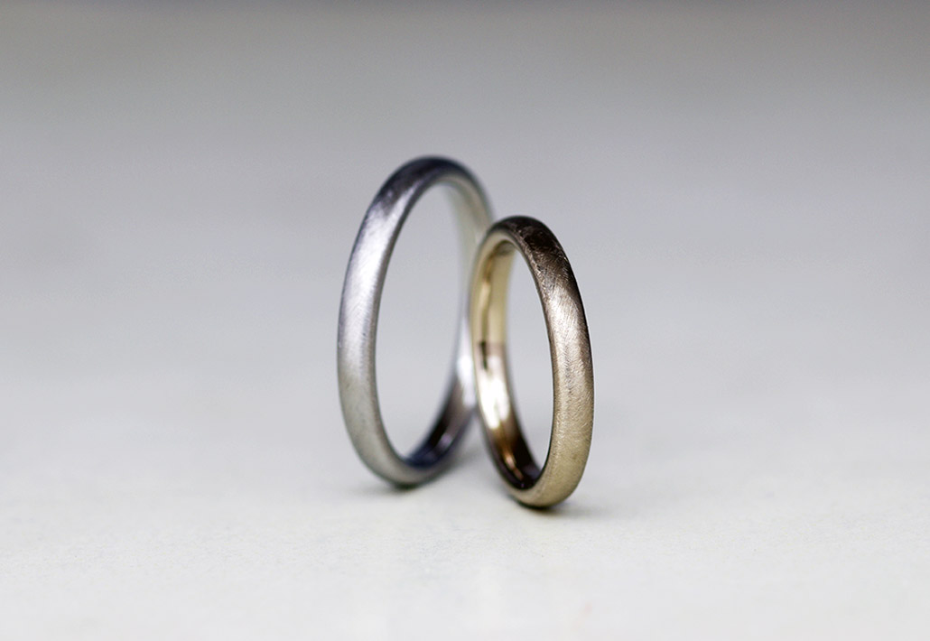 シンプルでミニマルな結婚指輪