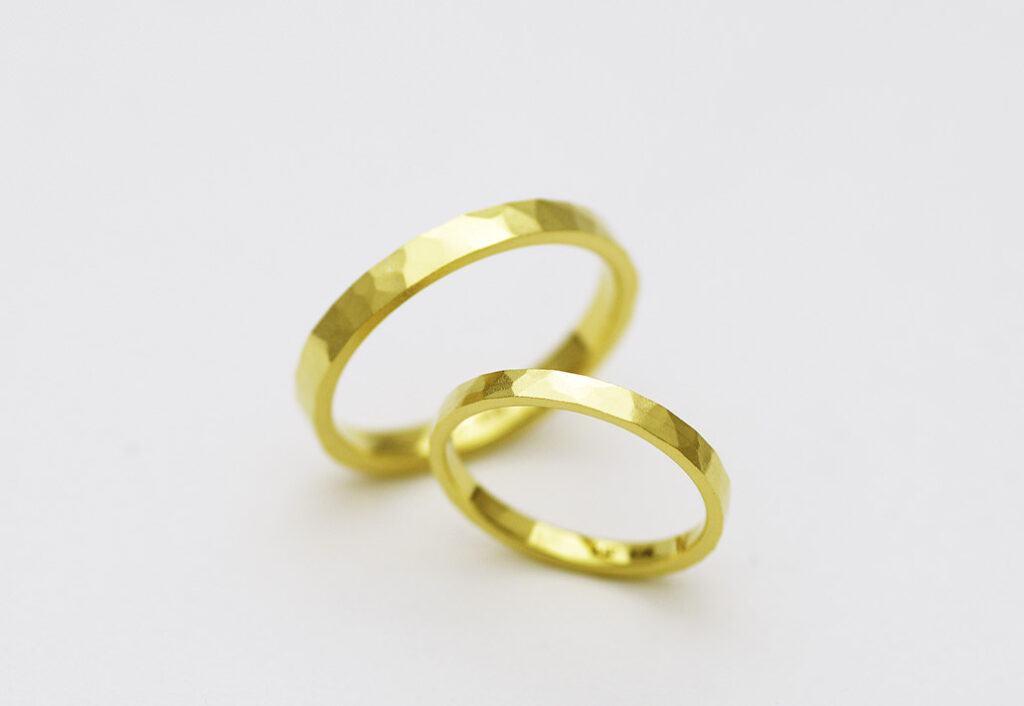 K18グリーンゴールドの結婚指輪