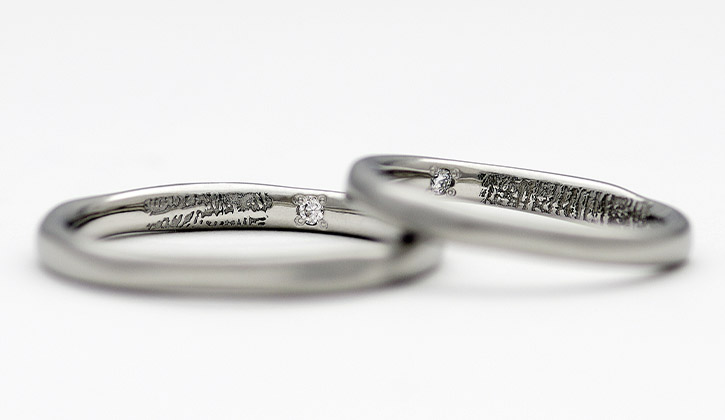 デスティニーダイヤモンドと指紋刻印の結婚指輪